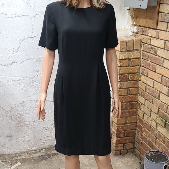 Worthington Vintage nipped waist black dress - Picture 2 of 10